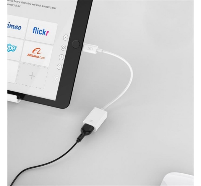 SkyDolphin Перехідник SkyDolphin OT02 OTG USB Type-C - USB (M/F), White (SDADPT-00018)