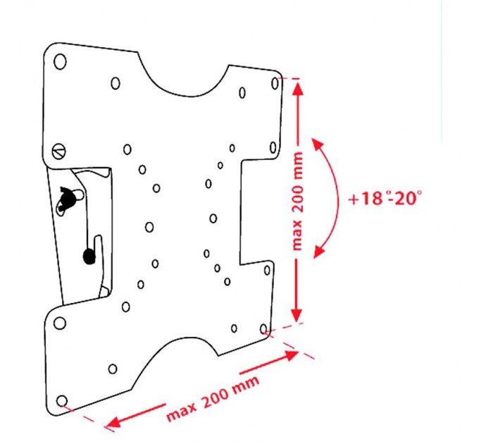 Кронштейн КВАДО К-39 (VESA200х200)