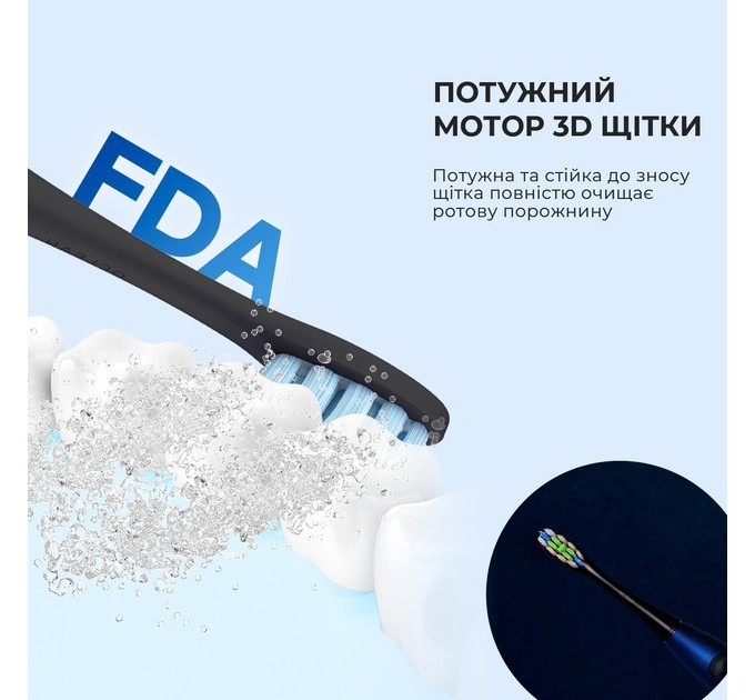 Oclean Зубна електрощітка Oclean F1 Dark Blue (Міжнародна версія) (6970810551501)