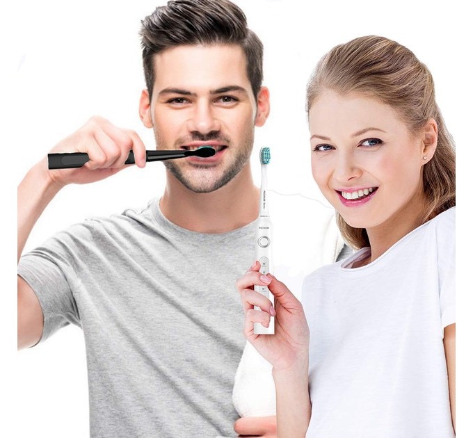 Pecham Набір зубних щіток Pecham Black and White Travel Set PC-084 (0290119010100)