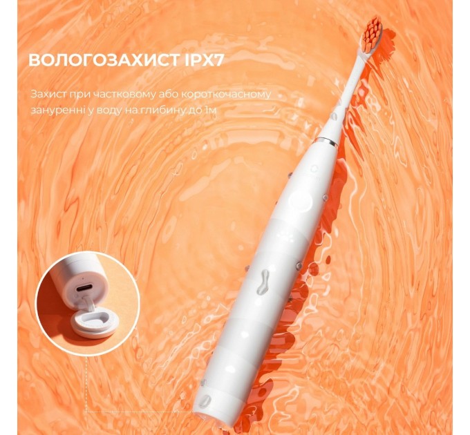 Oclean Розумна зубна електрощітка Oclean Flow S Sonic Electric Toothbrush White (6970810552959)