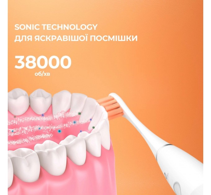 Oclean Розумна зубна електрощітка Oclean Flow S Sonic Electric Toothbrush White (6970810552959)