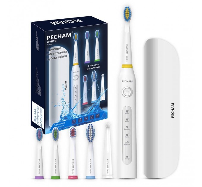Pecham Електрична зубна щітка Pecham White Travel PC-081
