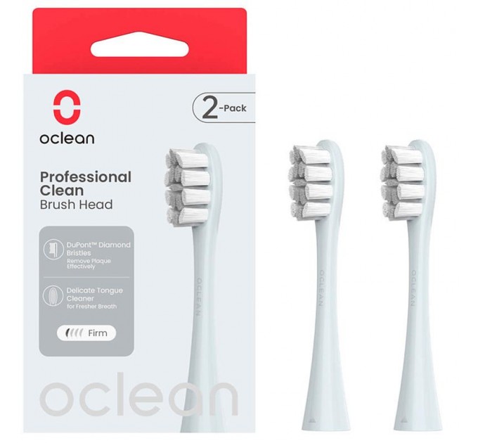 Oclean Насадка для зубної електрощітки Oclean P1C9 Brush Head Silver 2шт (6970810554038)