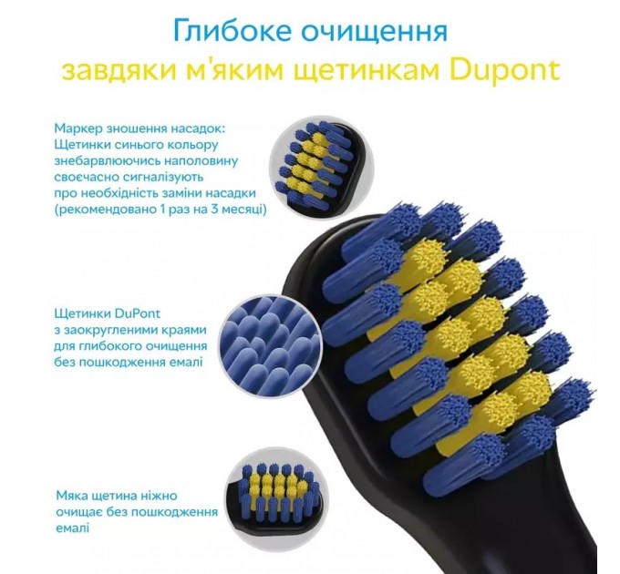 Pecham Насадки для зубної щітки Pecham White (0290119080806)