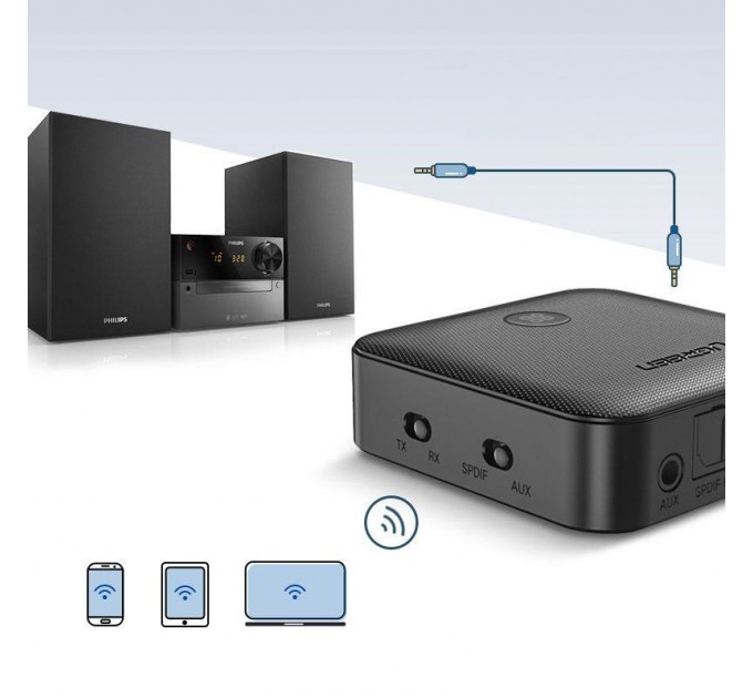 Ugreen Bluetooth-адаптер Ugreen CM144 Aptx HD 5.0 (LY) (70158)