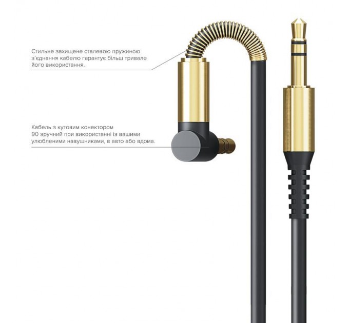 Luxe Cube Аудіо-кабель Luxe Cube 3.5 мм - 3.5 мм (M/M), 1.2 м, білий (7775557575679)