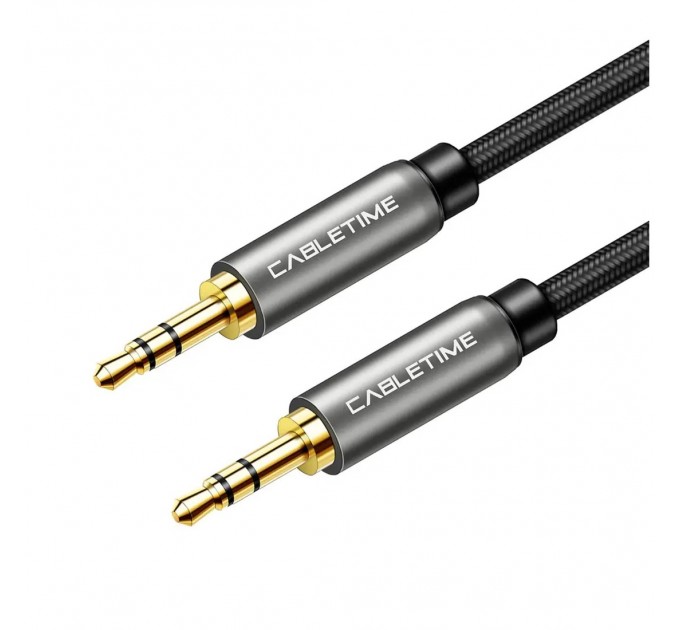 Cabletime Кабель Cabletime Audio 3.5 мм - 3.5 мм (M/M), 1 м, Black, 3 pin (CF10H)