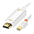 Cabletime Адаптер Сabletime mini DisplayPort - HDMI (M/M), 0.2 м, White (CP27B)