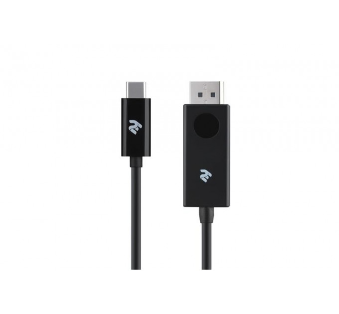 Кабель 2E Displayport - USB Type-C (M/M), 1 м, Black (2E-W1402)