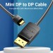 Vention Кабель Vention MiniDisplayPort - DisplayPort V 1.2 (M/M), 3 м, чорний (HAABI)