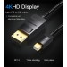 Vention Кабель Vention MiniDisplayPort - DisplayPort V 1.2 (M/M), 3 м, чорний (HAABI)
