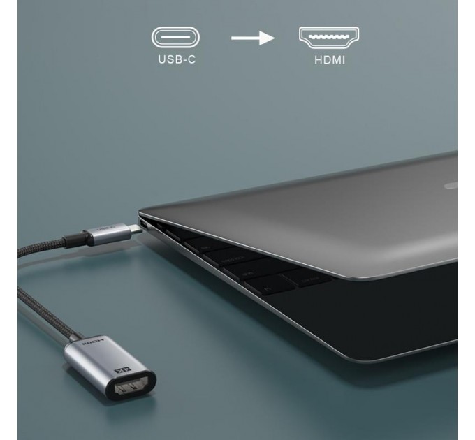 Cabletime Кабель Cabletime HDMI - USB Type-C V 1.4 (F/M), 0.15 м, 4K/30HZ (CP11A)