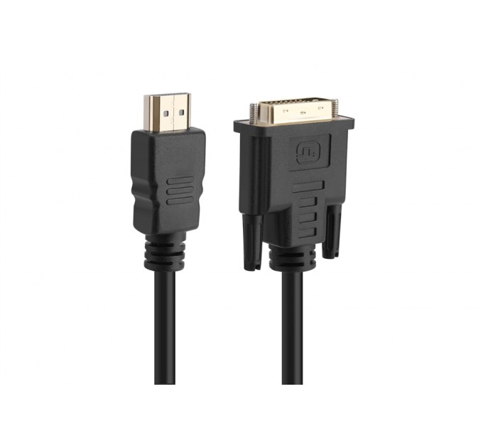 Кабель Prologix Premium HDMI - DVI V 1.3 (M/M), Single Link, 18+1, 0.5 м, Black (PR-HDMI-DVI-P-01-30-05m)