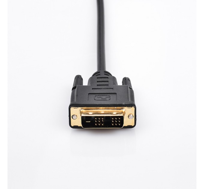 Кабель Prologix Premium HDMI - DVI V 1.3 (M/M), Single Link, 18+1, 0.5 м, Black (PR-HDMI-DVI-P-01-30-05m)
