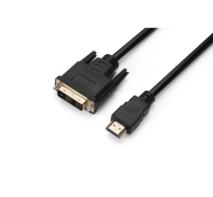Кабель Prologix Premium HDMI - DVI V 1.3 (M/M), Single Link, 18+1, 0.5 м, Black (PR-HDMI-DVI-P-01-30-05m)