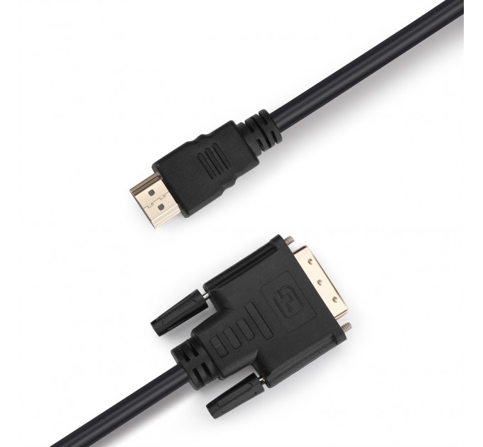 Кабель Prologix Premium HDMI - DVI V 1.3 (M/M), Single Link, 18+1, 0.5 м, Black (PR-HDMI-DVI-P-01-30-05m)