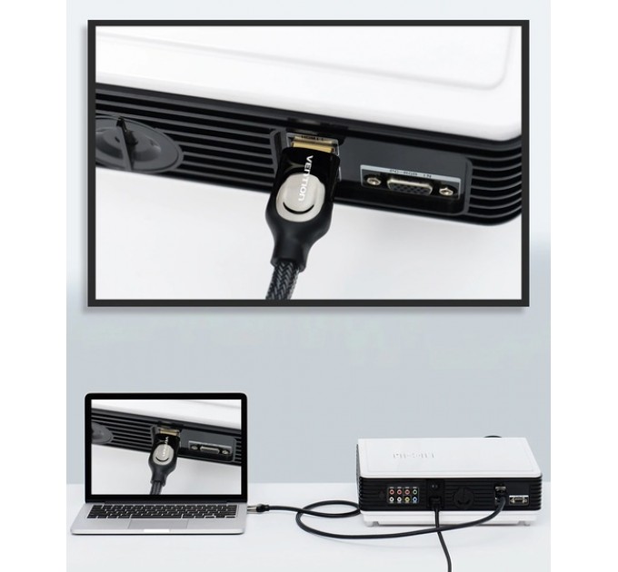 Vention Кабель Vention HDMI - HDMI V 2.0 (M/M),1 м, Black (VAA-B05-B100)