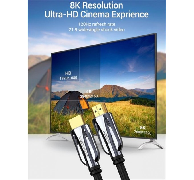 Vention Кабель Vention HDMI - HDMI v.2.1 (M/M), 1.5 м, Black (AALBG)