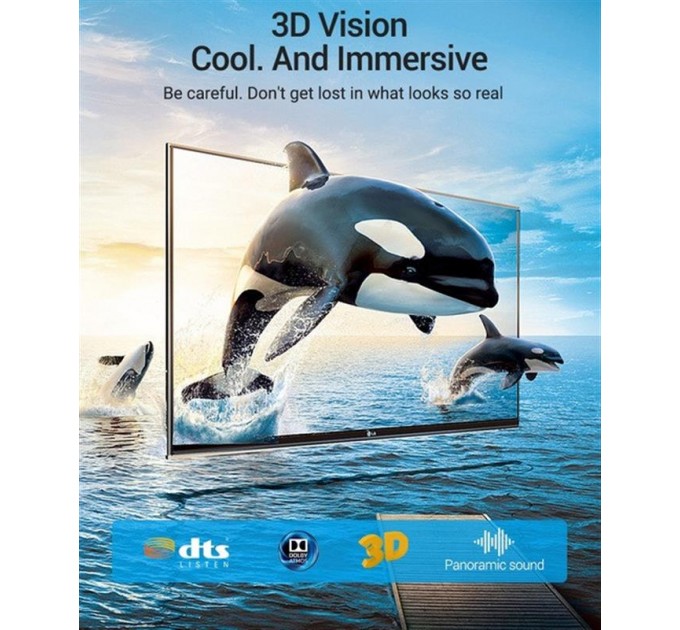 Vention Кабель Vention HDMI - HDMI v.2.1 (M/M), 1.5 м, Black (AALBG)