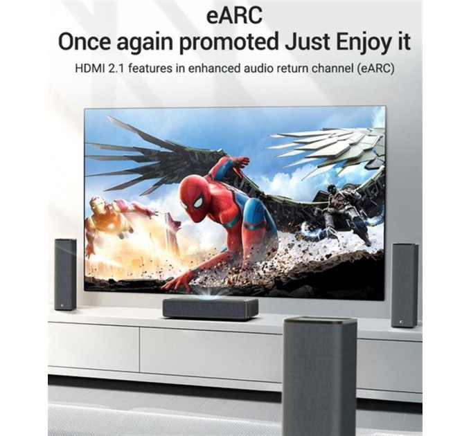 Vention Кабель Vention HDMI - HDMI v.2.1 (M/M), 1.5 м, Black (AALBG)