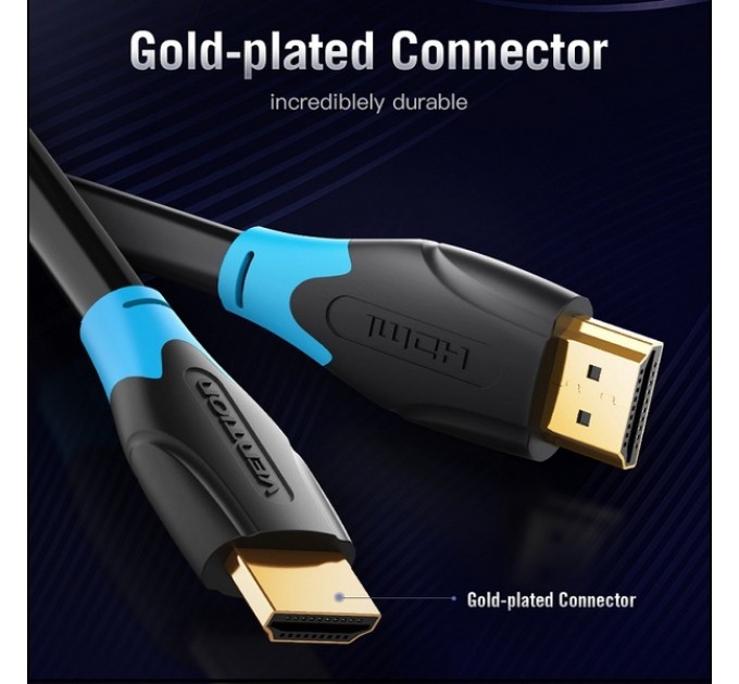 Кабель Vention HDMI - HDMI V2.0 (M/M), 1 м, чорний (AACBF)