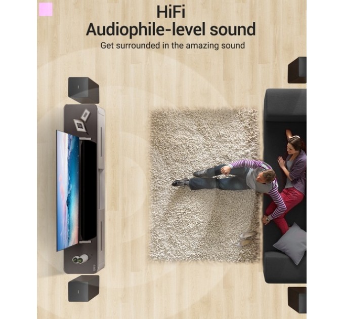 Кабель Vention HDMI-HDMI, 2 m, v2.1 (AALBH)