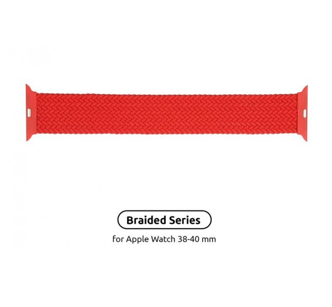 Armorstandart Ремінець Armorstandart Braided Solo Loop для Apple Watch 38mm/40mm/41mm Red Size 2 (120 mm) (ARM58069)