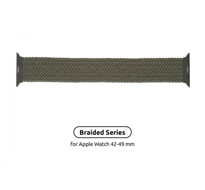 Armorstandart Ремінець Armorstandart Braided Solo Loop для Apple Watch 42mm/44mm/45mm/49mm Inverness Green Size 6 (148 mm) (ARM58075)