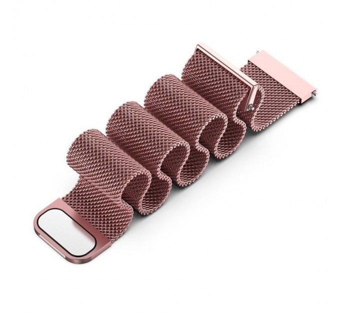 BeCover Ремінець BeCover Milanese Style для Xiaomi Amazfit Bip (20mm) Lite/Bip S Lite/GTR 42mm/GTS/TicWatch S2/TicWatch E/GTS 3/GTS 2 mini Red Wine (707685)