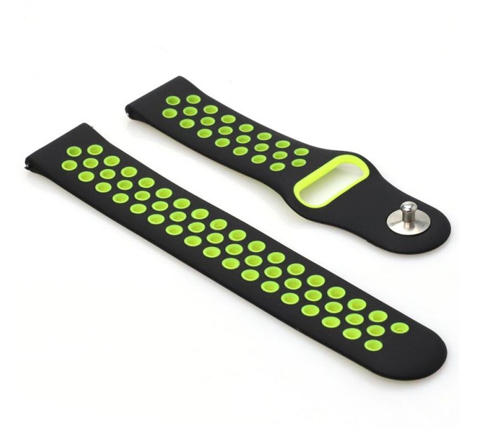 BeCover Ремінець BeCover Nike Style для Amazfit Stratos 1/2/2S/3/GTR 2/GTR 47mm/GTR Lite 47mm/Nexo/Pace Black-Yellow (705814)