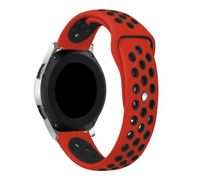 BeCover Ремінець BeCover Nike Style для Samsung Galaxy Watch 46mm/Watch 3 45mm/Gear S3 Classic/Gear S3 Frontier Red-Black (705790)