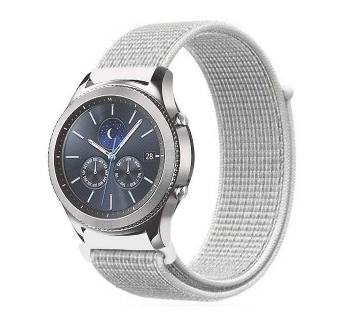 BeCover Ремінець BeCover Nylon Style для Samsung Galaxy Watch 46mm/Watch 3 45mm/Gear S3 Classic/Gear S3 Frontier White (705872)