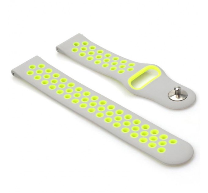 BeCover Ремінець BeCover Vents Style для Xiaomi iMi KW66/Mi Watch Color/Watch S1 Active/Haylou LS01/LS05 Grey-Green (705807)