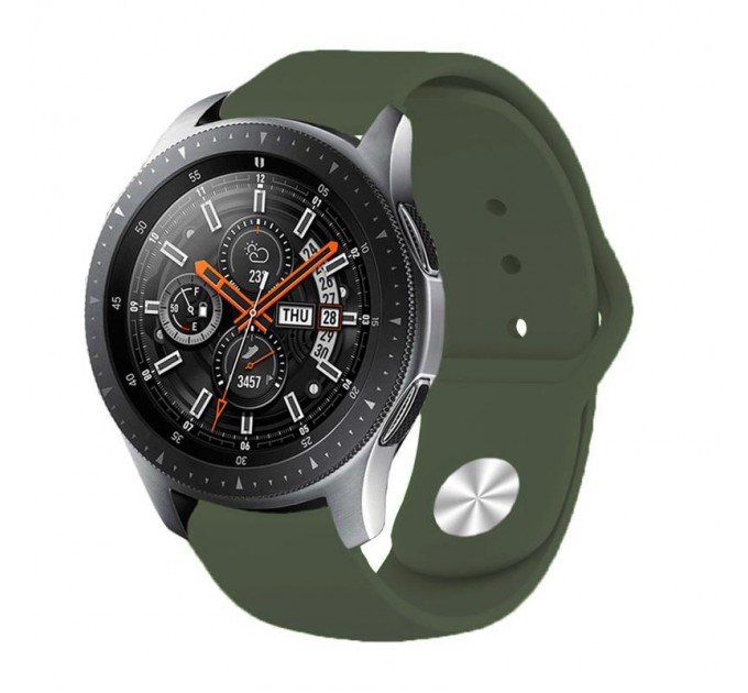 BeCover Силіконовий ремінець BeCover для Samsung Galaxy (20mm)/Watch 5/ Watch 4 40/44mm/Watch 4 Classic 42mm/Watch Active/Active 2 40/44mm/Watch 3 41mm/Gear S2/Classic/Gear Sport Khaki (706184)