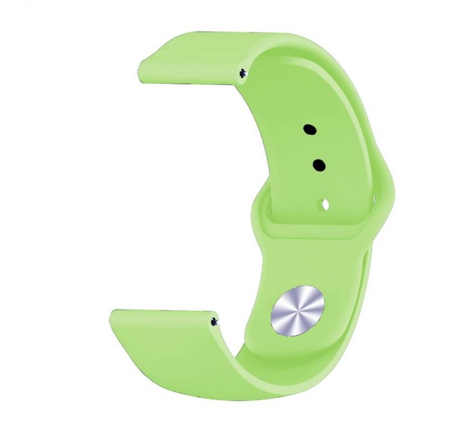 Силіконовий ремінець BeCover для Samsung Galaxy (20mm)/Watch 5/ Watch 4 40/44mm/Watch 4 Classic 42mm/Watch Active/Active 2 40/44mm/Watch 3 41mm/Gear S2/Classic/Gear Sport Lime (706183)