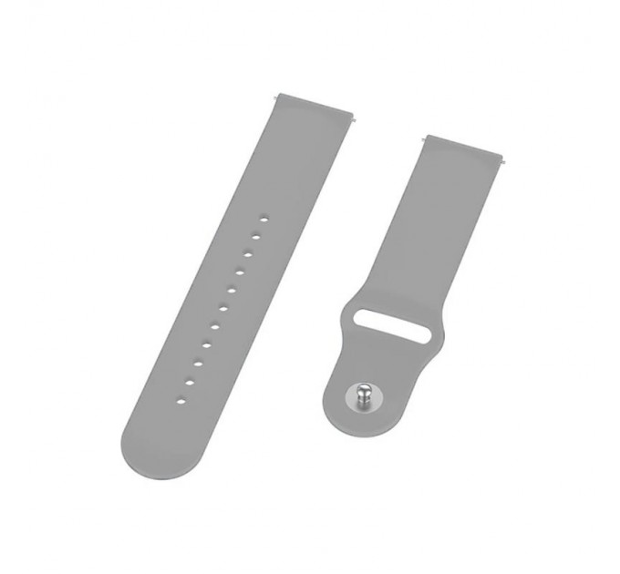BeCover Силіконовий ремінець BeCover для Xiaomi Amazfit Bip/Bip Lite/Bip S Lite/GTR 42mm/GTS/TicWatch S2/TicWatch E Gray (706200)