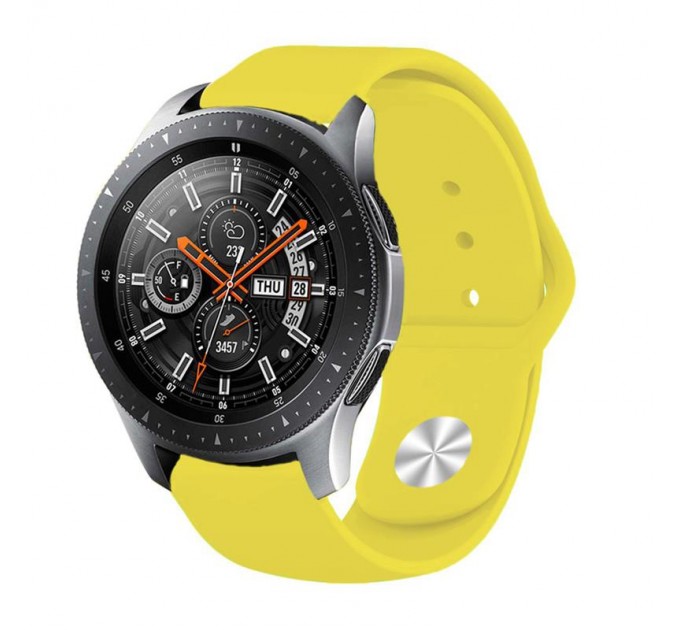 BeCover Силіконовий ремінець BeCover для Xiaomi iMi KW66/Mi Watch Color/Haylou LS01/Watch S1 Active Yellow (706361)