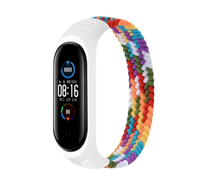 BeCover Ремінець BeCover Elastic Nylon Style для Xiaomi Mi Smart Band 5/Mi Smart Band 6 Size L Rainbow (706165)