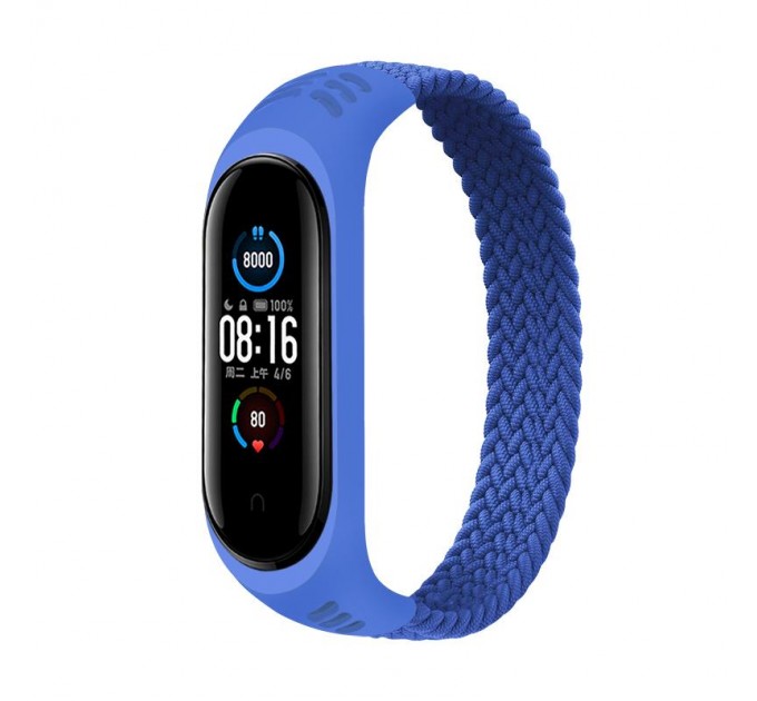 BeCover Ремінець BeCover Elastic Nylon Style для Xiaomi Mi Smart Band 5/Mi Smart Band 6 Size S Deep Blue (706138)