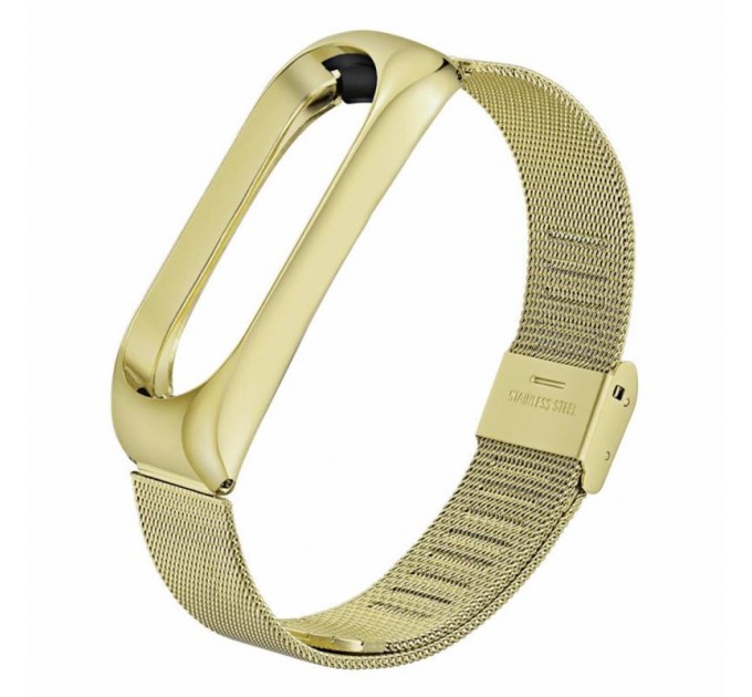 BeCover Ремінець BeCover Metal для Xiaomi Mi Smart Band 5/Mi Smart Band 6 Gold (705148)