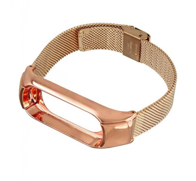 Ремінець BeCover Metal для Xiaomi Mi Smart Band 5/Mi Smart Band 6 Rose Gold (705149)