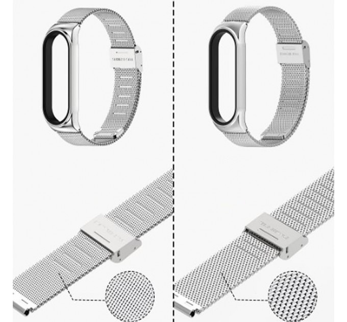 BeCover Ремінець BeCover Metal для Xiaomi Mi Smart Band 7 Gold (707495)
