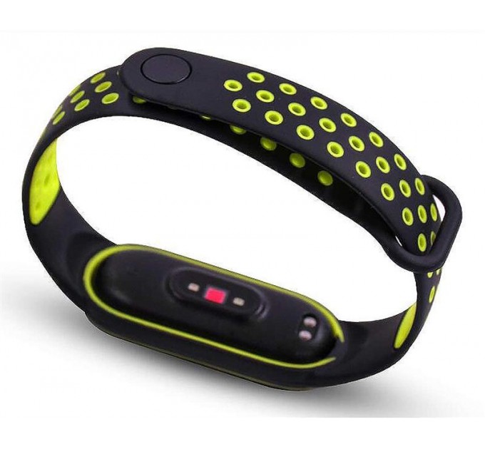 BeCover Ремінець BeCover Nike Style для Xiaomi Mi Smart Band 5/Mi Smart Band 6 Black-Green (705152)