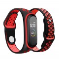 BeCover Ремінець BeCover Nike Style для Xiaomi Mi Smart Band 5/Mi Smart Band 6 Black-Red (705153)
