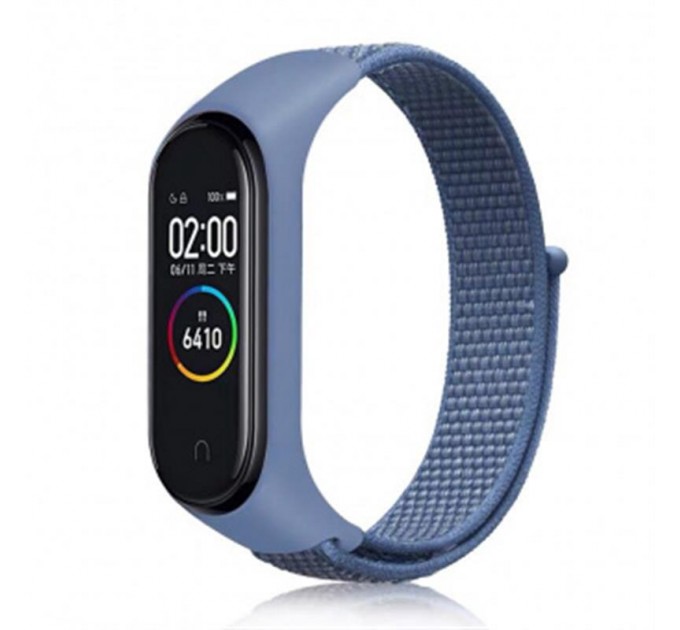 Ремінець BeCover Nylon Style для Xiaomi Mi Smart Band 5/Mi Smart Band 6 Blue (705417)