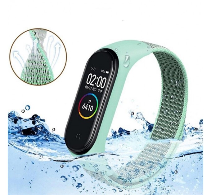 BeCover Ремінець BeCover Nylon Style для Xiaomi Mi Smart Band 7 Green-Yellow (707660)