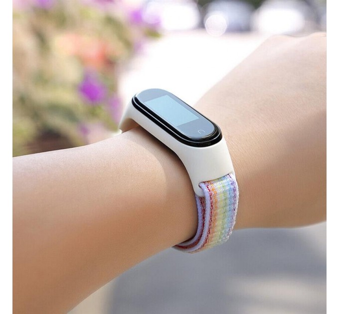 BeCover Ремінець BeCover Nylon Style для Xiaomi Mi Smart Band 7 Rainbow (707668)