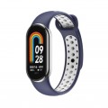 BeCover Ремінець BeCover Vents Style для Xiaomi Mi Smart Band 8 Blue-White (709419)