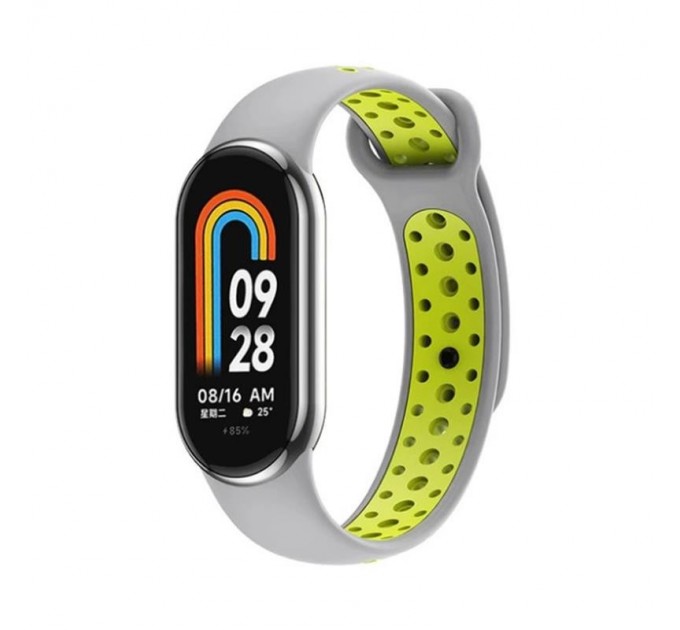 BeCover Ремінець BeCover Vents Style для Xiaomi Mi Smart Band 8 Gray-Green (709418)